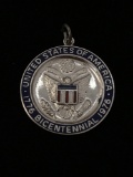 1976 United States Bicentennial Sterling Silver Charm Pendant