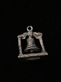 Liberty Bell Philadelphia Sterling Silver Charm Pendant