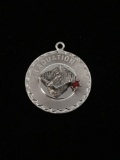 Graduation Day Sterling Silver Charm Pendant