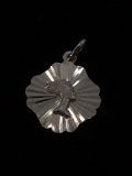 Egyptian Woman Sterling Silver Charm Pendant