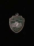 Hueston Woods State Park Sterling Silver Charm Pendant
