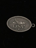 OSV Sterling Silver Charm Pendant