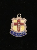 Inverness Shield Sterling Silver Charm Pendant