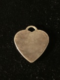 Heart Shaped Sterling Silver Charm Pendant