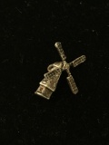 Windmill Sterling Silver Charm Pendant