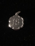 #18 Sterling Silver Charm Pendant