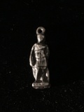 Roman Soldier Sterling Silver Charm Pendant