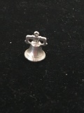 Liberty Bell Sterling Silver Charm Pendant