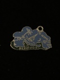 Bermuda Map Sterling Silver Charm Pendant