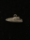 Yacht Boat Sterling Silver Charm Pendant