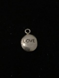 Love Stone Sterling Silver Charm Pendant