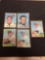 5 Card Lot of Vintage 1966-1969 Topps Cap Peterson Vintage Baseball Cards