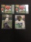 4 Card Lot of Edgerrin James Indianapolis Colts Rookie Football Cards from Collection