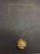 Old Pawn Turquoise Wood Knot Chunk Necklace
