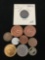 Vintage Lot of Foreign World Coins and Tokens from Estate Collection
