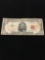 1963 United States $5 Lincoln Red Seal Bill Currency Note