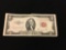 1953-B United States $2 Jefferson Red Seal Bill Currency Note