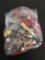 Sandwich Bag Sized Lot of Unsearched Estate Costume Jewelry