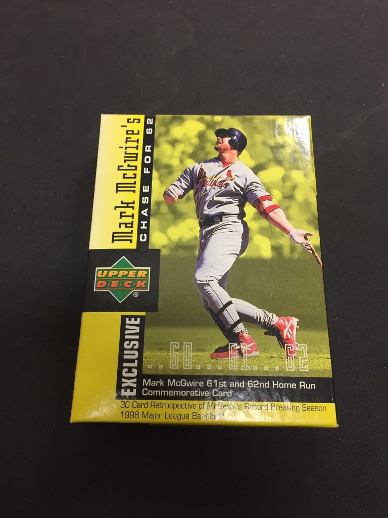 1998 Upper Deck Mark Mcgwire Chase For 62 Baseball Card Box Set Online Auctions Proxibid