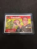 1968 Topps #1 Bart Starr Packers Vintage Football Card From Estate Collection