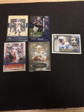 5 Count Lot of Peyton Manning Colts Football Cards from Collection