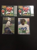 4 Card Lot of Edgerrin James Indianapolis Colts Rookie Football Cards from Collection