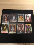 8 Card Lot of Lebron James Cleveland Cavs Basketball Cards from Estate Collection