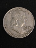 1959-D United States Franklin Half Dollar - 90% Silver Coin