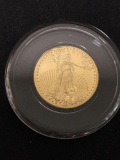 2016 United States American $5 Gold Eagle 1/10th OZ .999 Fine Gold Bullion Coin - UNC Condition
