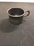 RARE Antique Tin/Pewter Camping War Coffee Tin Mug