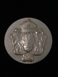 2 Troy Ounce .999 Fine Silver Scottsdale Mint Lion Stacker Round from Estate Collection