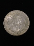 1944 Mexico Un Peso Silver Foreign Coin - 72% Silver - .3857 ASW