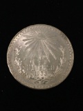 1933 Mexico Un Peso Silver Foreign Coin - 72% Silver - .3857 ASW
