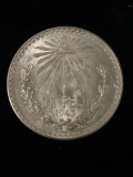 1943 Mexico Un Peso Silver Foreign Coin - 72% Silver - .3857 ASW