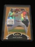 2008 Finest Gold Refractor #108 Dan Haren D-Backs Baseball Card /50