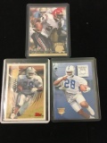 3 Card Lot of 1994 Marshall Faulk Indianapolis Colts Rookie Football Cards