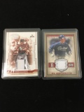 2 Card Lot of Baseball Jersey Relic Cards from Collection - Mark Loretta & Morgan Ensberg