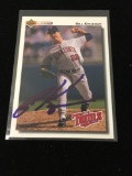 Signed 1992 Upper Deck Bill Krueger Twins Autographed Baseball Card