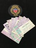 Collection of Vintage Ticket Stubs - WWF & More & Soccer Referee Patch from Collection