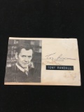 Signed Tony Randall Autographed Card - Inscribed on Back