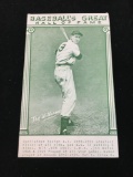 Vintage Baseball's Great Hall of Fame Ted Williams Baseball Exhibit Card