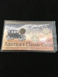 Americas Classic Coins - Indian Head Penny Buffalo Nickel & Liberty V Nickel from Estate Collection