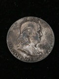 1954-D United States Franklin Silver Half Dollar - 90% Silver Coin from Estate