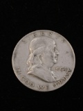 1954-D United States Franklin Silver Half Dollar - 90% Silver Coin from Estate