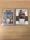 2 Card Lot of Baseball Jersey Relic Cards from Estate Collection - Kerry Wood & Bobby Crosby
