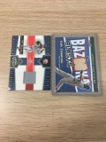 2 Card Lot of Baseball Jersey and Bat Relic Cards from Collection - Carl Crawford & Tony Armas Jr.
