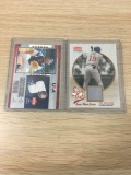 2 Card Lot of Baseball Jersey Relic Cards from Estate Collection - Hee Seop Choi & Mike Nickeas