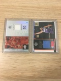 2 Card Lot of Basketball Jersey Relic Cards from Collection - Peja Stojakovic & Corey Maggette