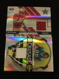 2 Card Lot of Football Jersey Relic Cards from Collection - Marcedes Lewis & Michael Robinson