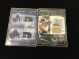 2 Card Lot of Football Jersey Relic Cards from Collection - Steven Jackson & Dual Jersey Card Suggs
